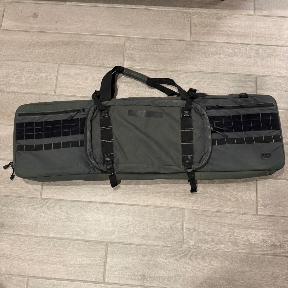 5.11 Tactical Double 42" Rifle Case Gray MOLLE Padded Gun Bag